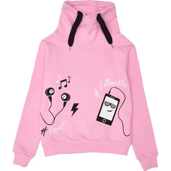 Chlapecká mikina Dívčí mikina - Winkiki WJG 92624, růžová Barva: Růžová, Velikost: 128