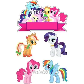 Jedlá dekorace na dort My little pony 7 - jedlý papír - Bez úprav