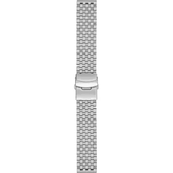 Ocelový řemínek na hodinky 22 mm stříbrný