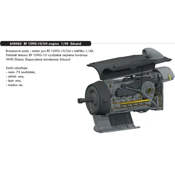 Plastikový model Eduard 1/48 Bf 109G-10 WNF engine (EDUARD)
