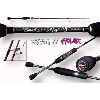 Rybářský prut Přívlačový prut Crazy Fish Ebisu Violet II Nano Jig 0,6-5g Ultralight 198cm