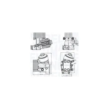 Chladič motoru Olejový chladič, motorový olej MAGNETI MARELLI 350300004100