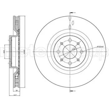 Brzdový kotouč Brzdový kotouč METELLI 23-0915C