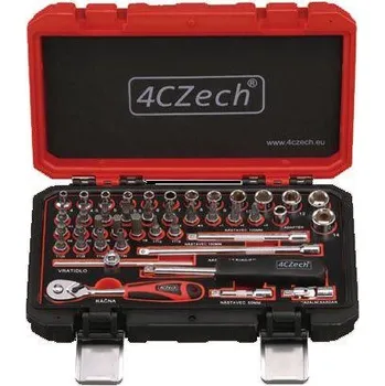 Gola sada 4CZech gola sada 1/4" 4-14mm + ráčna 72 zubů, 42ks 4CZ-146-42