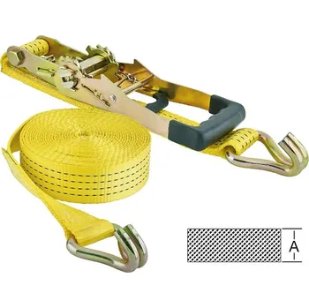 Upínací popruh Popruh s ráčnou 50 mm x 8 m + zahrocený hák