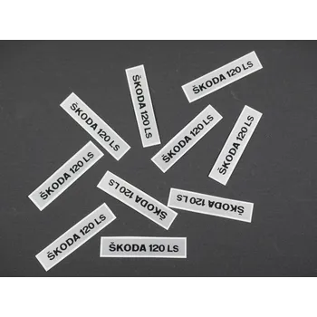 autíčko ŠKODA 120 ITES - SPZ - STŘÍBRNÁ+ČERNÝ NÁPIS