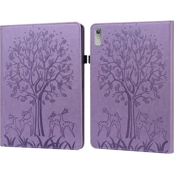 Pouzdro na tablet VSECHNONAMOBIL 67489 ART DEER Zaklápěcí pouzdro pro Lenovo Tab P11 Gen 2 fialové