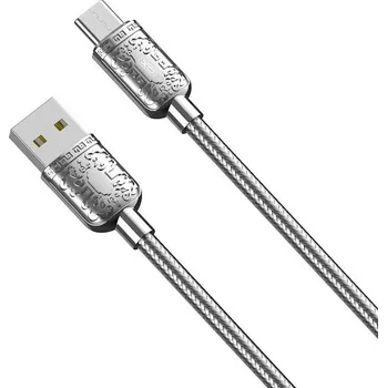 Datový kabel Datový kabel XO-NB216, USB Typ C, 2,4A, 1m, barva silver