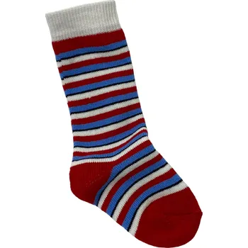 Dětské froté podkolenky červeno - modré, Velikost: 13 - 14 (19 - 21), Barva: Červeno - modrá