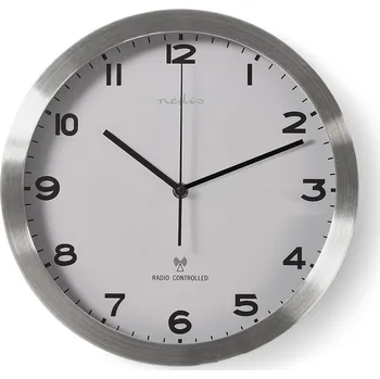 Hodiny Nedis HODINY NÁSTĚNNÉ ŘÍZENÉ RÁDIOVÝM SIGNÁLEM