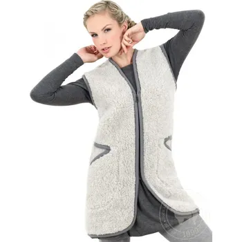 Dámská vesta Dámská vesta z ovčí vlny Tatra světle šedá, Barevné varianty Šedá, Velikosti L 200-100-00238