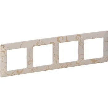 vypínač Čtyřrámeček Valena Life béžová graph Legrand 754114