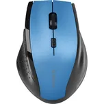Ergonomická myš Defender Accura MM-365, 1600DPI, optická, 6tl., bezdrátová, černo-modrá