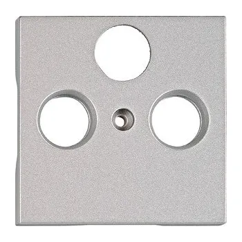 Elektrická zásuvka Kryt zásuvky TV+R+SAT Visio S 55 stříbrná Schrack Technik EV124310