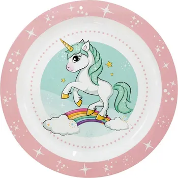 dětský talíř STOR Talíř Jednorožec Rainbow 22cm