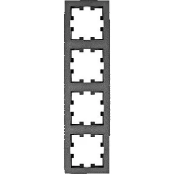 Čtyřrámeček Visio S 55 Cubic antracit Schrack Technik EV115304
