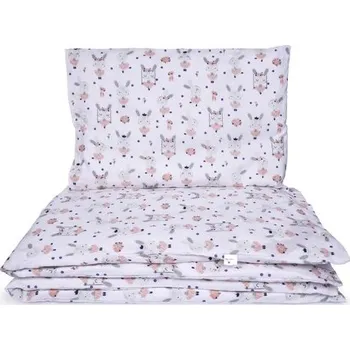 Povlečení Maceshka Povlečení Basic tisk - Zajíčci baletky v bílé