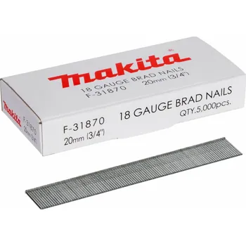 Hřebík Makita Gauge Brad Nails 1,2x20mm F-31870 5000 pcs.