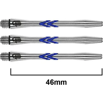 Příslušenství pro šipky Násadky Red Dragon Iceman V-Groove Aluminium Blue Medium