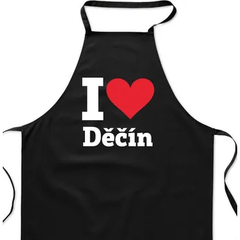 Kuchyňská zástěra Zástěra černá - Děčín