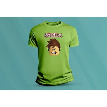 Dětské bavlněné tričko Roblox. velikost M Lime