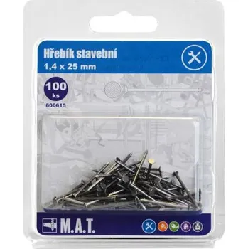 Hřebík hřebík stavební 25x1,4mm (100ks)