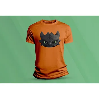 Chlapecké tričko Dětské bavlněné tričko Bezzubka. velikost 116 (5-6 let) Oranžová