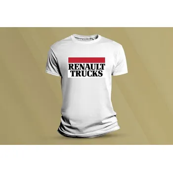 Dětské bavlněné tričko Renault Trucks 3. Bílá velikost 152 (12-13 let)