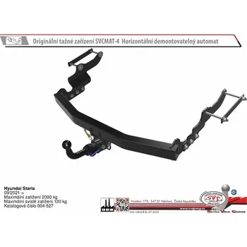 Tažné zařízení Tažné zařízení Hyundai Staria 09/2021-> SV 004-527, SVC GROUP