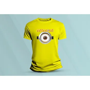 Dětská móda Dětské bavlněné tričko Mimoni 5. Žlutá velikost 152 (12-13 let)