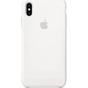 Pouzdro na mobilní telefon Apple iPhone XS Max silikonový kryt - Bílý
