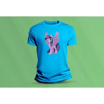 Chlapecké tričko Dětské bavlněné tričko Twilight Sparkle. velikost 104 Azurová