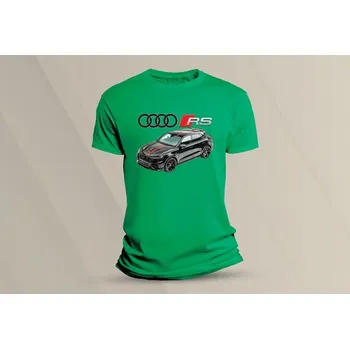 Dětské bavlněné tričko Audi RS Q8. velikost 104 (3-4 roky) Zelená