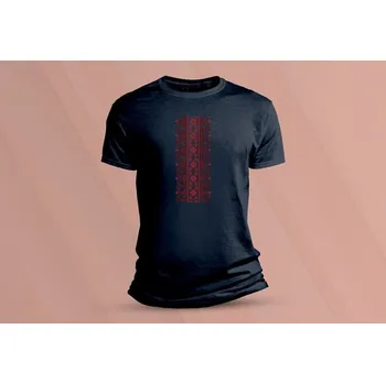 Chlapecké tričko Dětské bavlněné tričko Vyšívanka 4. velikost 104 Tmavě šedá