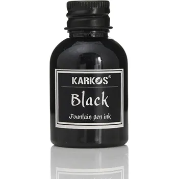Inkoust do plnicího pera Karkos Černý 30ml