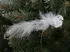 Vánoční dekorace Anděl Přerov Ptáček plyšový na klipu 14 cm šedý 2 ks