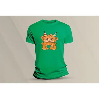 Dětské bavlněné tričko Medvídek Teddy 4. velikost 104 (3-4 roky) Zelená