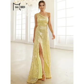 Dámské šaty Originální večerní šaty LissCord lC1596 Barva: Žlutá, Velikost: XL