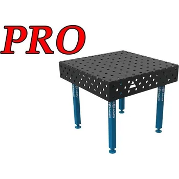 Dílenský stůl GPPH Svařovací stůl PRO (15mm) - 1000x1000mm - díry o průměru 16mm, mřížka 100x100mm, nohy