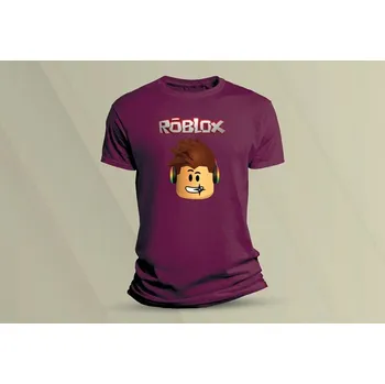 Dětské bavlněné tričko Roblox. velikost 140 (9-11 let) Vínová