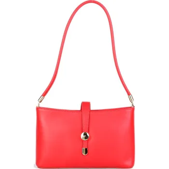 Kabelka ITALSKÉ Dámske kabelky pravá kuze červené Lekana červená