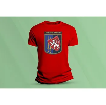 Dětské bavlněné tričko Erb Policie ČR. Červená velikost 116 (5-6 let)