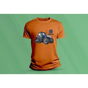 Chlapecké tričko Dětské bavlněné tričko New Holland Genesis T8. velikost 104 (3-4 roky) Oranžová