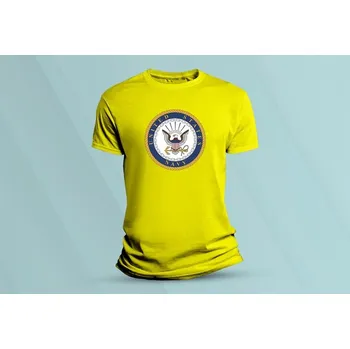 Chlapecké oblečení Dětské bavlněné tričko Námořnictvo USA. Žlutá velikost 152 (12-13 let)