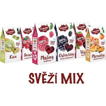 Sušená potravina Royal Pharma s.r.o. Svěží mix | Maliny, Ostružiny, Višně, Kiwi, Brusinky, Meruňky