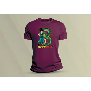 Dětské tričko s potiskem Dragon ball Z velikost 140 Vínová