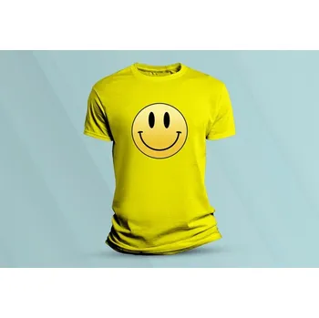 Chlapecké tričko Dětské bavlněné tričko Smajlík. Žlutá velikost 140 (9-11 let)