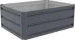 ROJAPLAST Vyvýšený záhon 100 x 80 cm - plechový, šedý GB-D