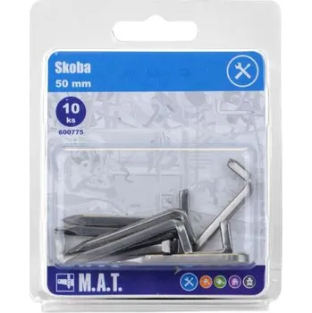 Hřebík skoba 50mm lesk (10ks)