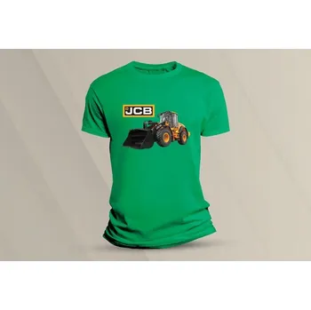 Chlapecké tričko Dětské bavlněné tričko JCB 4. velikost 140 Zelená